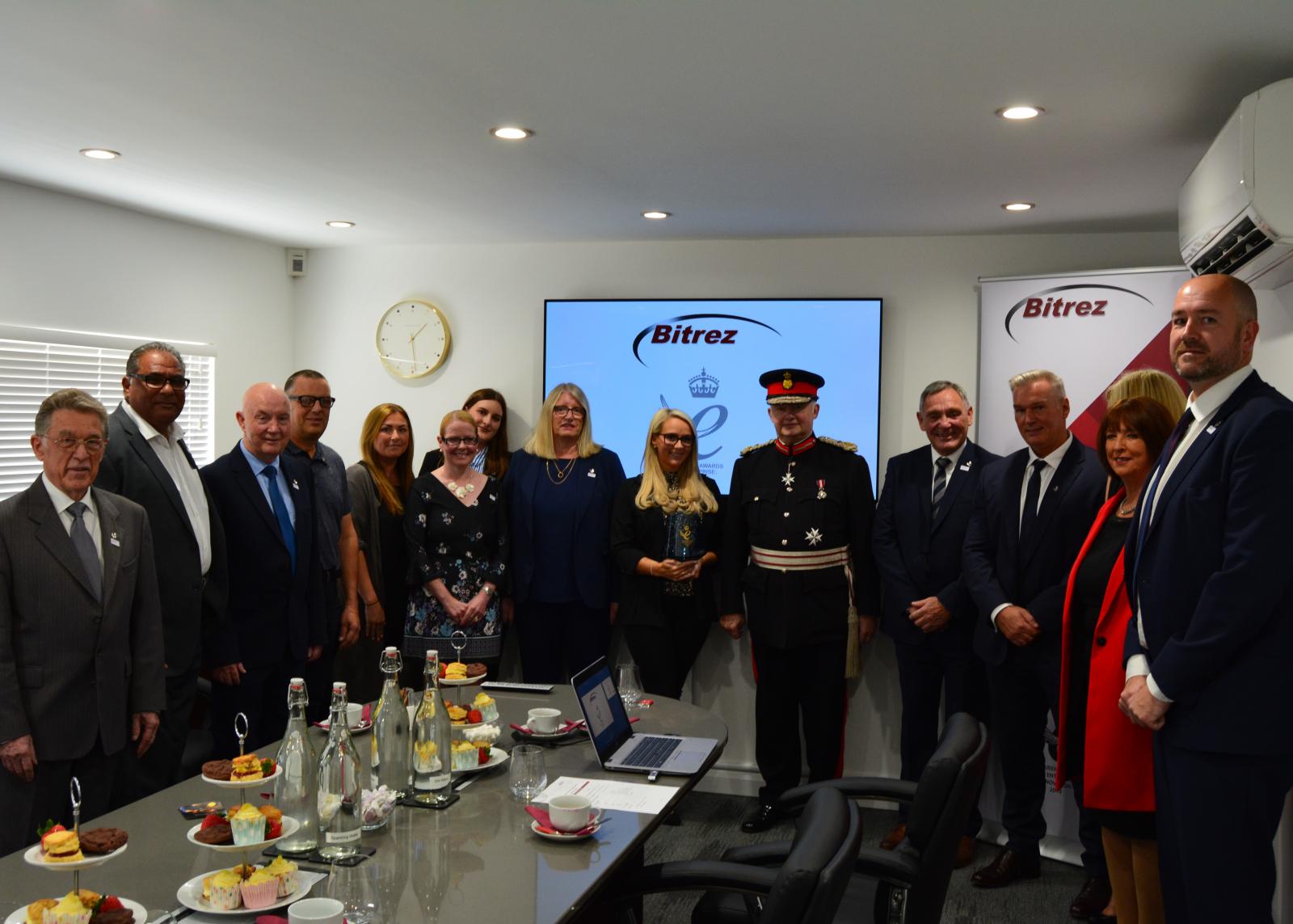 Media Name: bitrez_ltd_presented_with_the_queens_award_for_enterprise_in_the_innovation_category_by_the_lord_lieutenant_of_greater_manchester.jpg