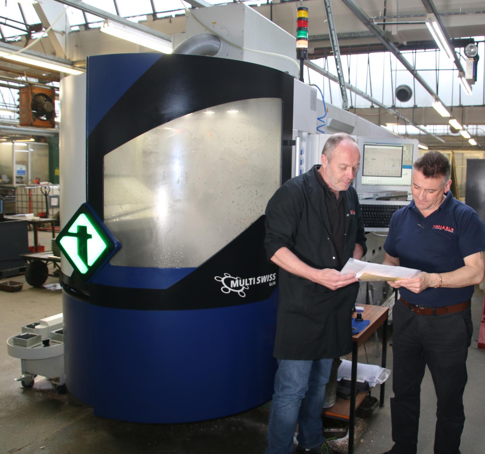 Media Name: cnc_manager_paul_kelley_with_commercial_director_nigel_schlaefli.jpg