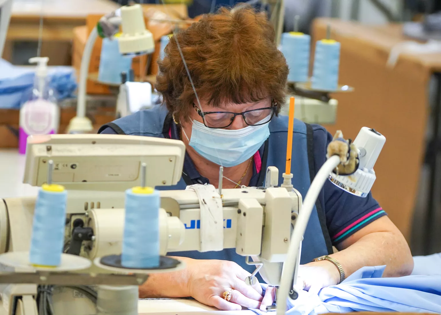 Media Name: tibard_staff_producing_medical_scrubs_for_the_nhs_2.jpg