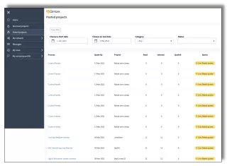 Qimtek Buying Platform - Track your projects