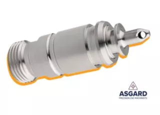 This is a typical CNC turned component that Qimtek machining supplier - this one being produced by Asgard Precision CNC Machinists