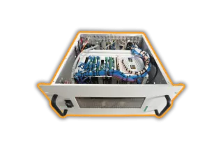 This is an image of box filled with electronic that has been assembled by electromechanical assembly - These typical products made by Qimtek Electronic Manufacturing Supplier Members