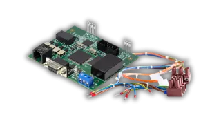 This is an image of a selection of PCB barebosrds and surface mount assemblies. It also shows cable and looms made by Qimtek Suppliers