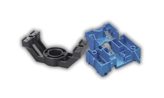 This is an image of a selection of 3D printed parts typically produced by Qimtek Supplier Members