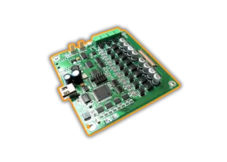 This is an image of a electronic circuit board which has been made using surface mount technology, a service Qimtek electronic manufacturing supplier members can do.