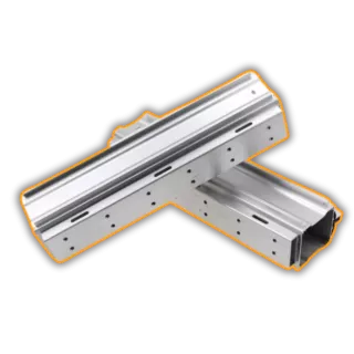 This is an image of an extrusion that has been cnc machined - a service supplied by Qimtek supplier members
