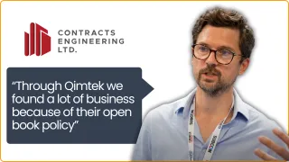 Video of Troy Barratt, managing director of Contracts Engineering Ltd telling us how they used Qimtek to win business