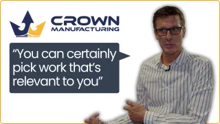 This is a thumbnail image of Paul from Crown Manufacturing for our video called How Crown Manufacturing Drives New Business with Qimtek's Supplier Platform
