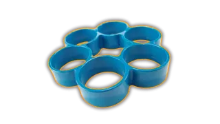 This is an image of a plastic moulded component produced using compression moulding - a typical process offered by Qimtek Suppliers 