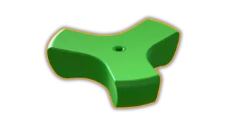 This is an image of a plastic moulded component produced using Rotational moulding - a typical process offered by Qimtek Suppliers 