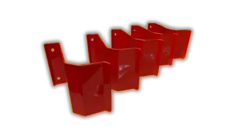 This is an image of powder coated fabricated plates - A typical service provided by Qimtek members