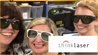 This is an image of Qimtek staff visiting Thinklaser to support our case study on how they tried to use Qimtek to promote their laser engraving technology