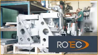 This is an image of a machined component manufacturerd by Rotec - a UK-based subcontract machining service and a Qimtek supplier member 
