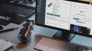 Qimtek sourcing platform dashboard showing a manufacturing project with drawings, supplier quotes, and buyer–supplier messaging on a desktop screen